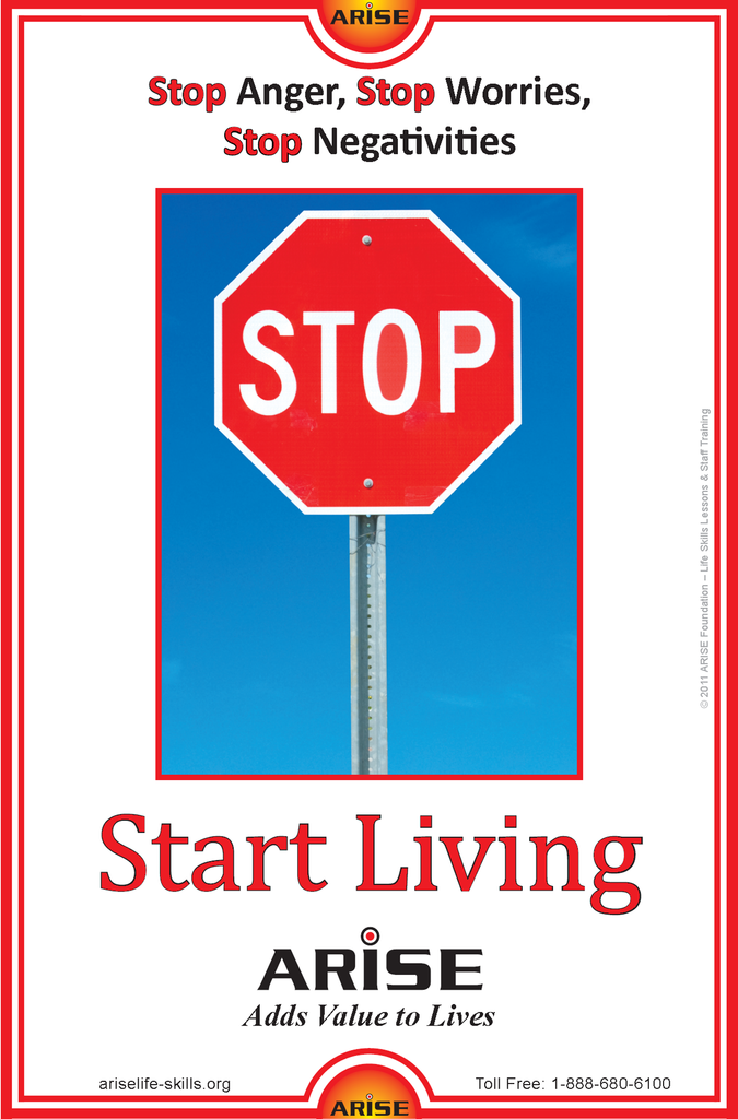 Angry Rescue Poster ARISE Posters - Anger Management for Teens and Young Adults Package (1